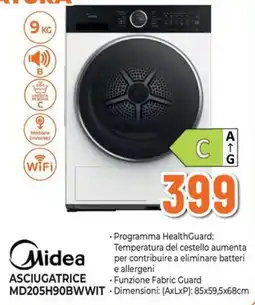 Extracoop Asciugatrice Midea MD205H90BWWIT offerta