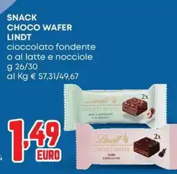 Panorama Snack choco wafer Lindt offerta