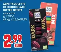 Panorama Mini tavolette di cioccolato Ritter Sport assortite offerta
