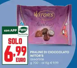 Panorama Praline di cioccolato Witor's offerta