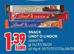 Panorama Snack Lindt o Lindor offerta