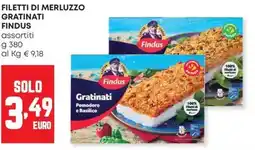 Panorama Filetti di merluzzo gratinati Findus offerta