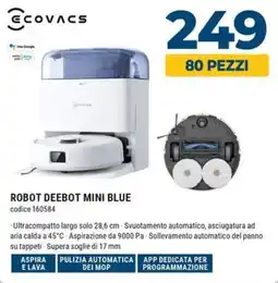 Sinergy EcoVacs Robot Deebot Mini Blue offerta