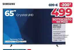 Sinergy Samsung 65" Crystal UHD offerta