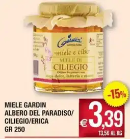 Palmarket Miele Gardin offerta