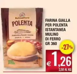 Palmarket Polenta gialla MolinodiFerro offerta