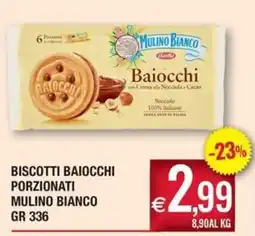 Palmarket Biscotti Baiocchi porzionati Mulino Bianco offerta