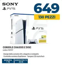 Sinergy Sony console chassis e disc offerta