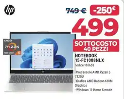 Sinergy HP Notebook 15-FC1008NLX offerta