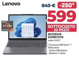 Sinergy Lenovo Notebook 82XM01CVIX offerta