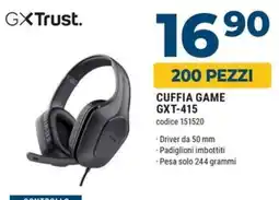 Sinergy GXTrust. Cuffia Game GXT-415 offerta