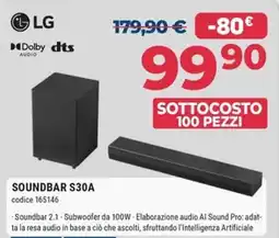 Sinergy LG Soundbar S30A offerta