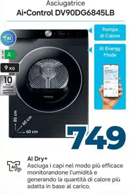 Sinergy Asciugatrice Ai•Control offerta