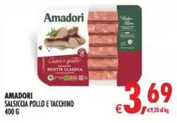 Deco Maxistore Amadori Salsiccia Pollo e Tacchino offerta