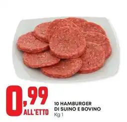 Panorama Hamburger di suino e bovino offerta