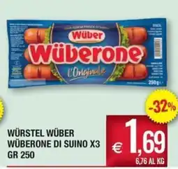 Palmarket Wüber Wüberone di suino offerta