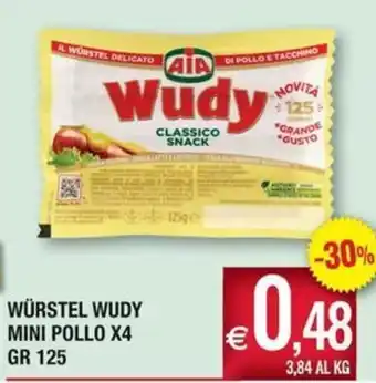 Würstel Wudy mini pollo
