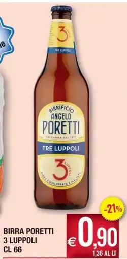 Palmarket Birra Poretti 3 Luppoli offerta