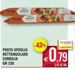 Palmarket Pasta sfoglia rettangolare Consilia offerta