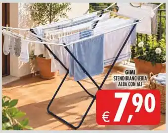 Gimi stendibiancheria alba con ali