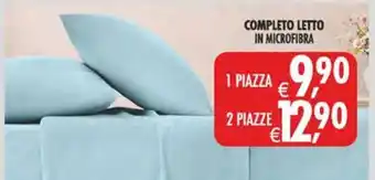 Completo letto in microfibra