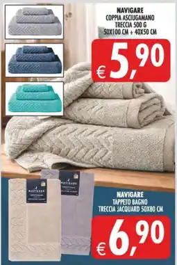 Deco Maxistore Navigare coppia asciugamano offerta