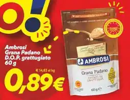 Iper Super Conveniente Ambrosi Grana Padano D.O.P. grattugiato offerta
