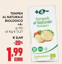 Panorama Tempeh al Naturale Biologico +A- offerta
