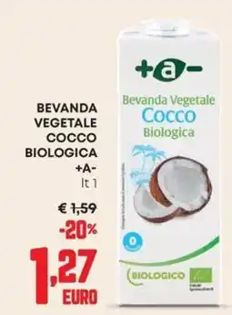 Panorama Bevanda Vegetale Cocco Biologica +A- offerta