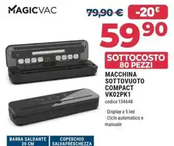 Sinergy Magicvac macchina sottovuoto compact offerta