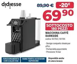 Sinergy Macchina Caffè Darkside offerta