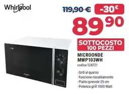 Sinergy Whirlpool microonde offerta