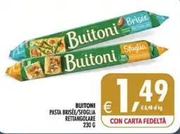 Deco Maxistore Buitoni pasta brisée/sfoglia rettangolare offerta