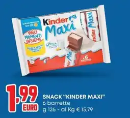 Panorama Snack Kinder Maxi offerta
