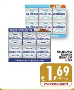 Deco Maxistore Philadelphia formaggio fresco/light offerta