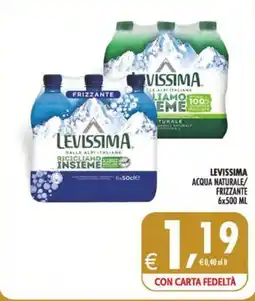 Deco Maxistore Levissima acqua naturale/frizzante offerta