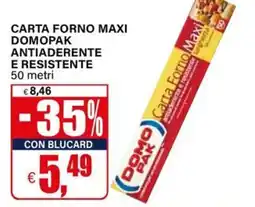 Il Gigante Carta forno maxi domopak offerta
