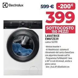 Sinergy Lavatrice Electrolux offerta