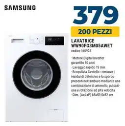 Sinergy Lavatrice Samsung offerta