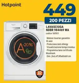 Sinergy Hotpoint Lavasciuga offerta