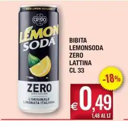 Palmarket Lemon Soda Zero offerta