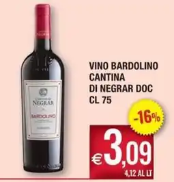 Palmarket Vino Bardolino Cantina di Negrar DOC offerta