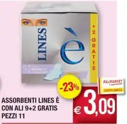 Palmarket Assorbenti Lines è offerta