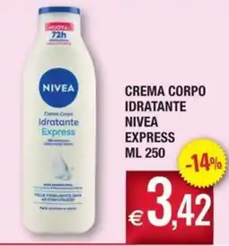 Palmarket Crema corpo idratante Nivea Express offerta