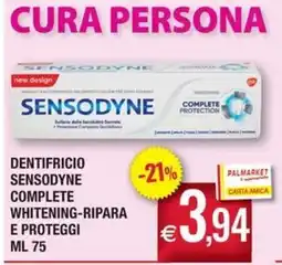 Palmarket Dentifricio Sensodyne Complete Whitening-Ripara e Proteggi offerta