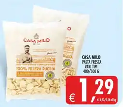 Deco Maxistore Casa Milo pasta fresca vari tipi offerta