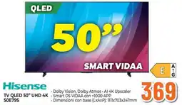 Extracoop Hisense TV QLED 50" UHD 4K 50E79S offerta