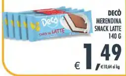 Deco Maxistore Decò snack al latte offerta