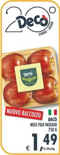 Deco Maxistore Decò mele fuji vassoio offerta