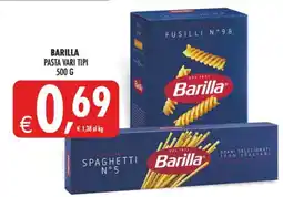 Deco Maxistore Barilla pasta vari tipi offerta